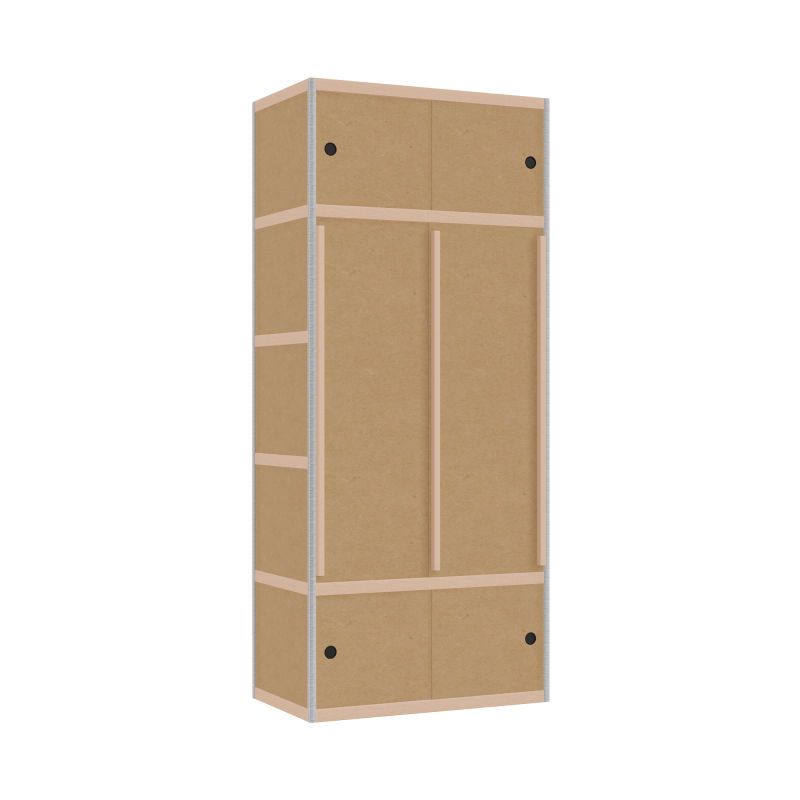 Kleerkast (209x90x52 cm)