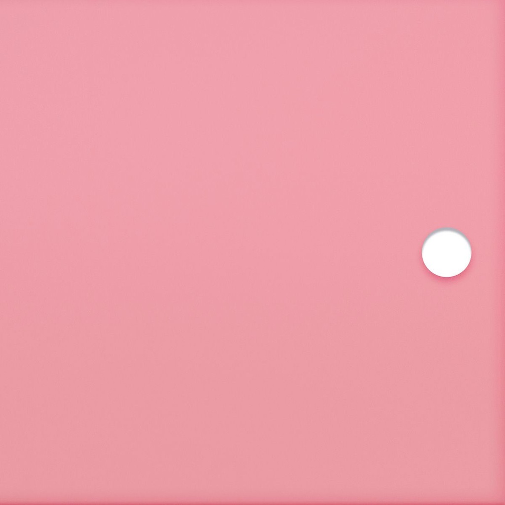 Blush pink translucent acrylic door