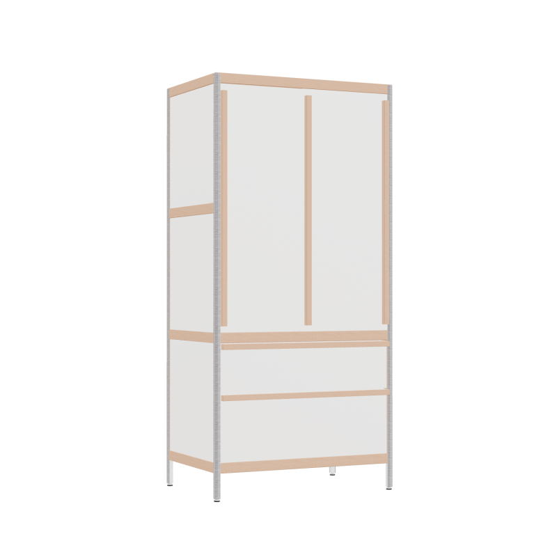 Wardrobe (168x80x52 cm)
