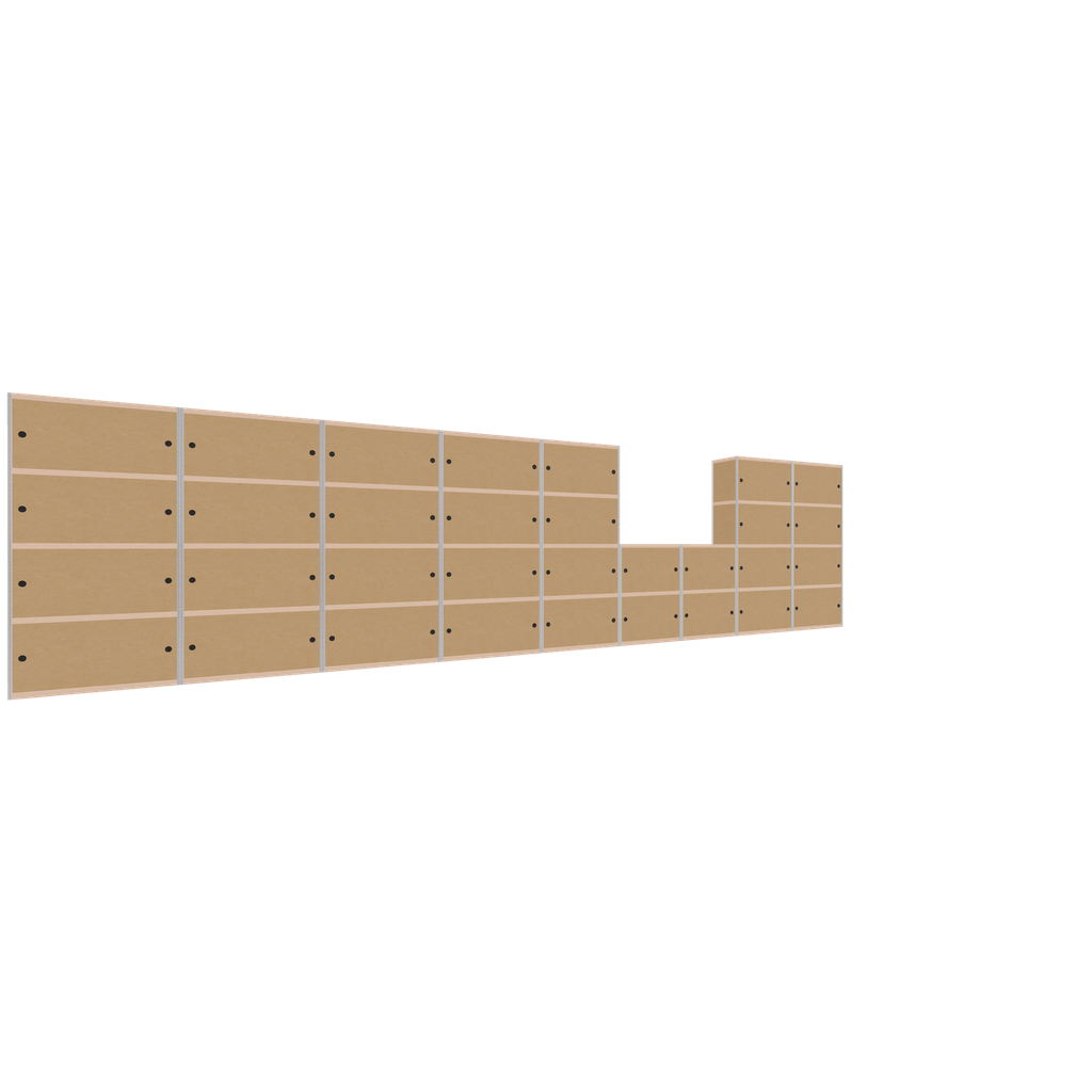 Meubels (208x830x42 cm)