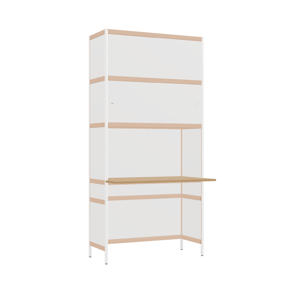 Bureau débordant (206.5x100x63.6 cm)