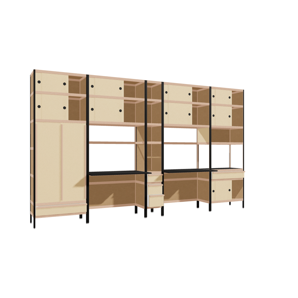 Furniture (231.5x392x63.6 cm)