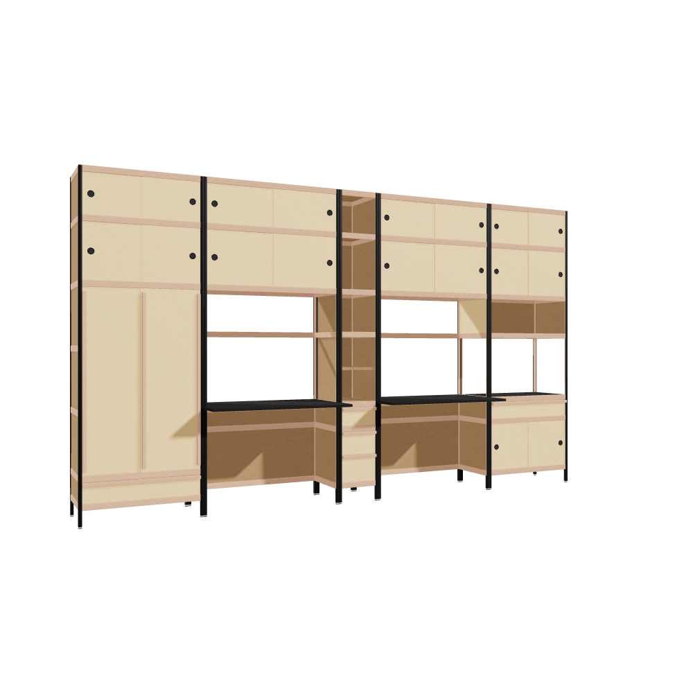 Furniture (227.5x392x63.6 cm)