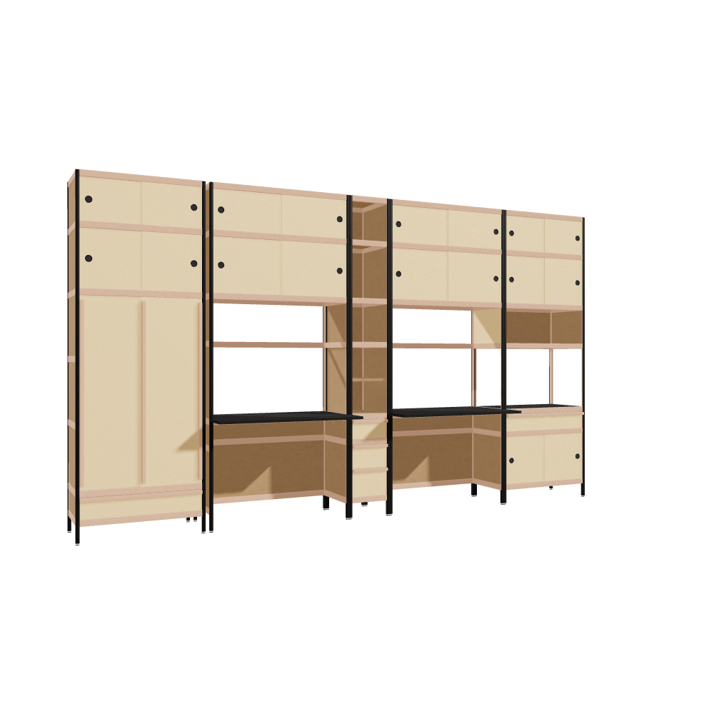 Furniture (227.5x392x63.6 cm)