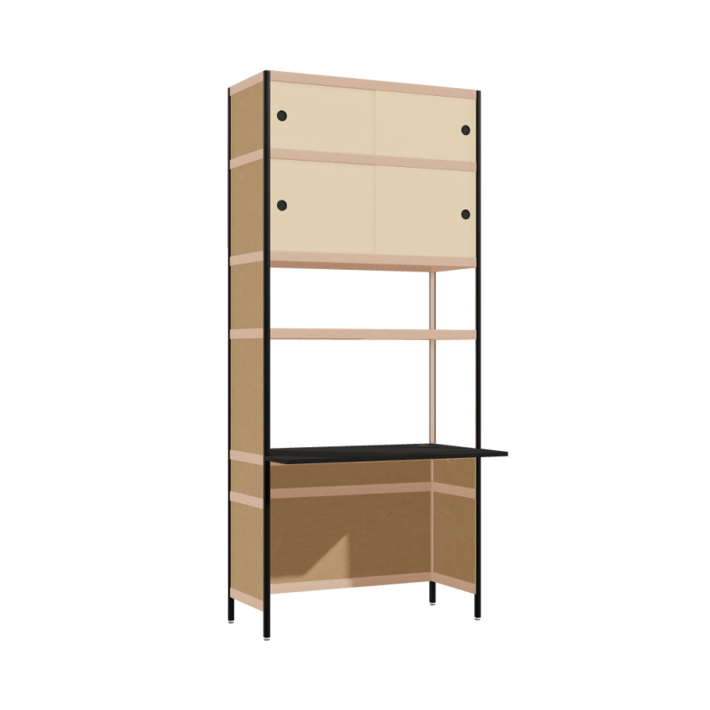 Overhangend bureau (227.5x100x63.6 cm)