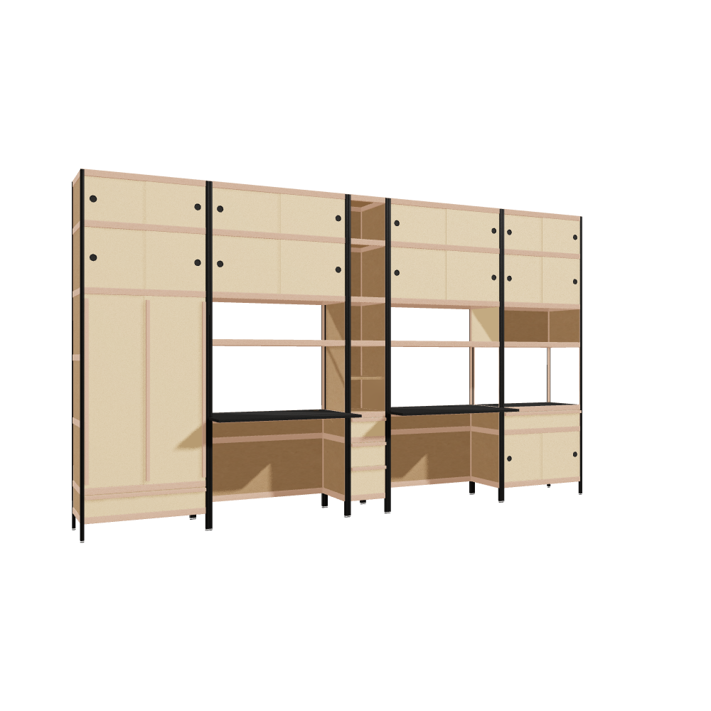 Furniture (227.5x392x63.6 cm)