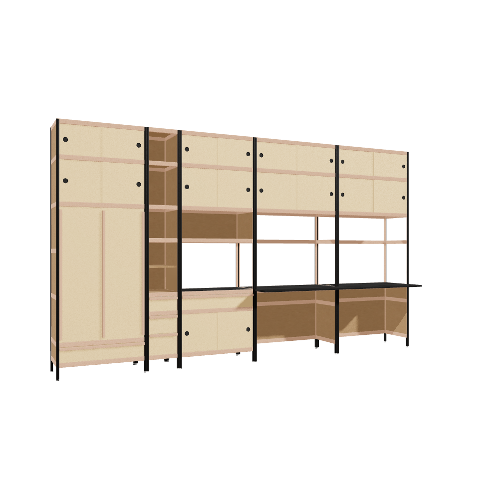 Meubles (227.5x392x63.6 cm)