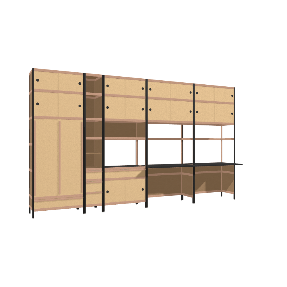 Furniture (227.5x392x63.6 cm)