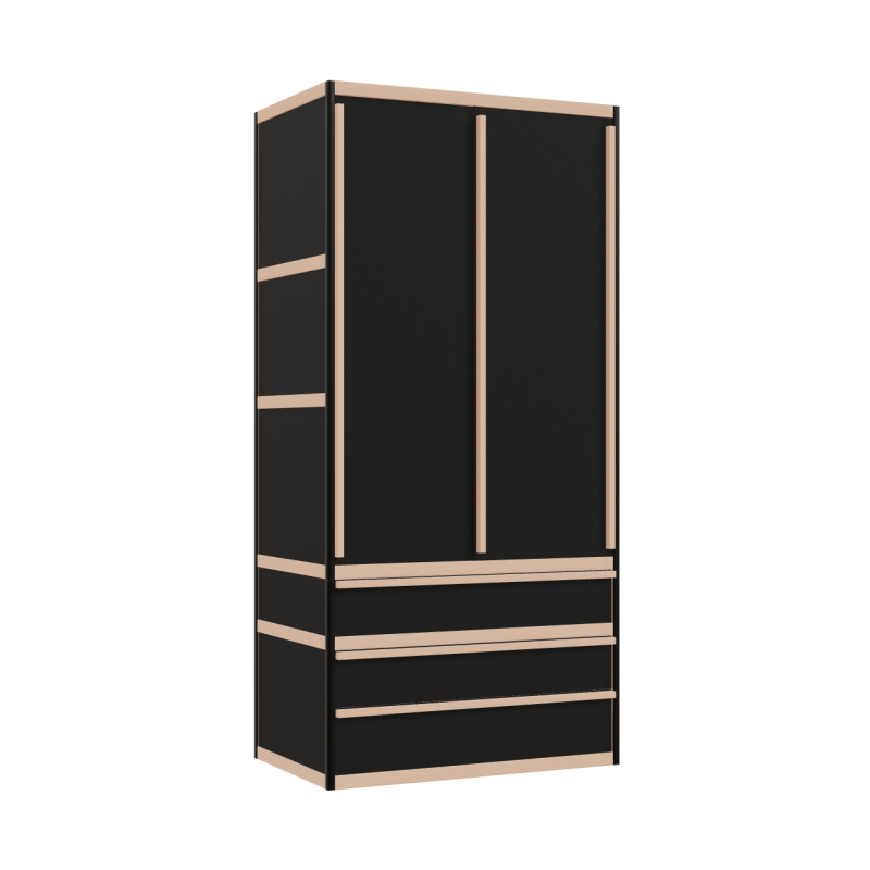 Penderie (209x100x62 cm)