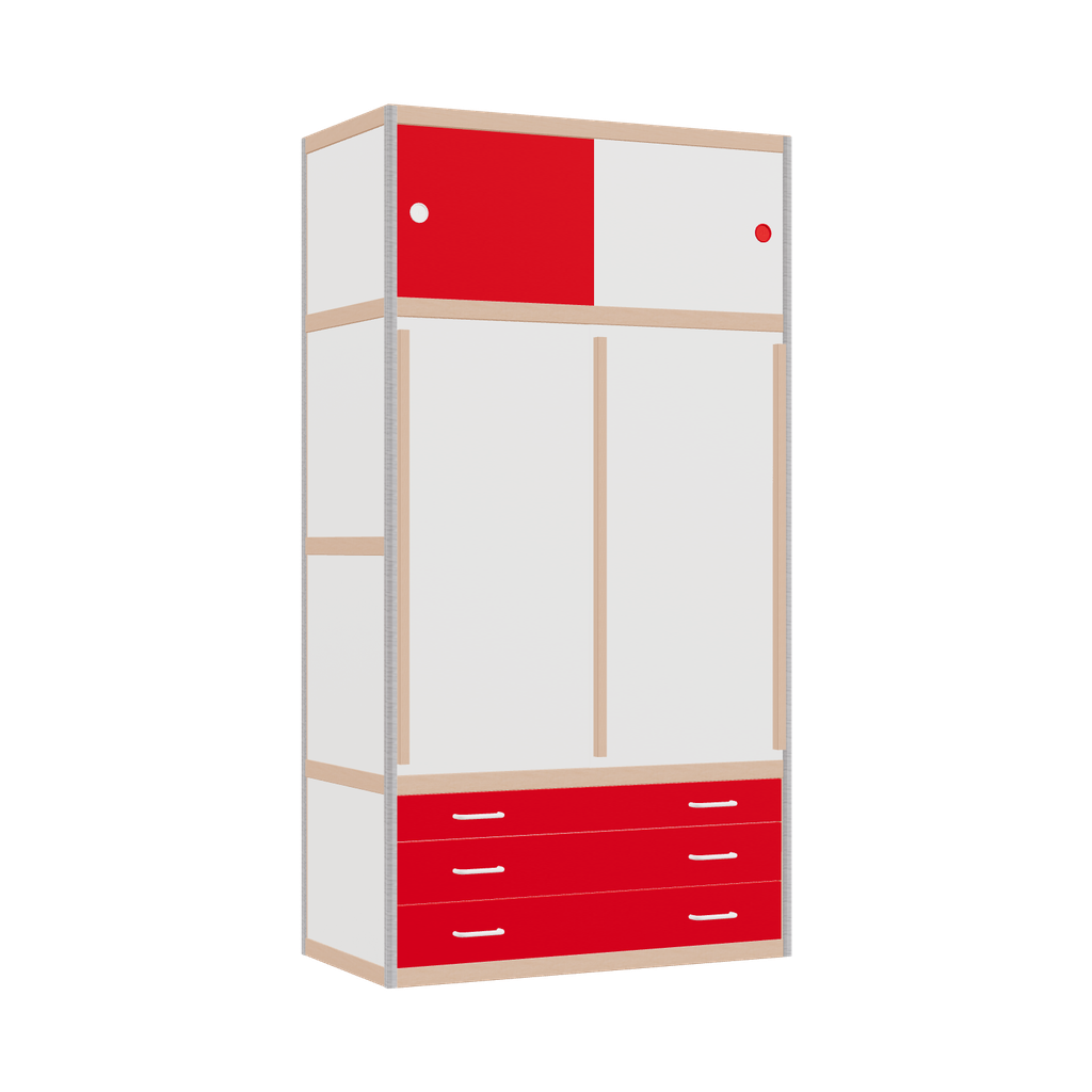 Kleerkast (188x100x52 cm)