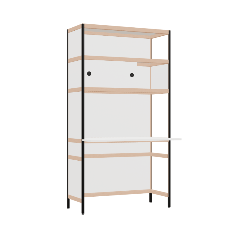 Cantilevered desk (186.5x100x63.6 cm)