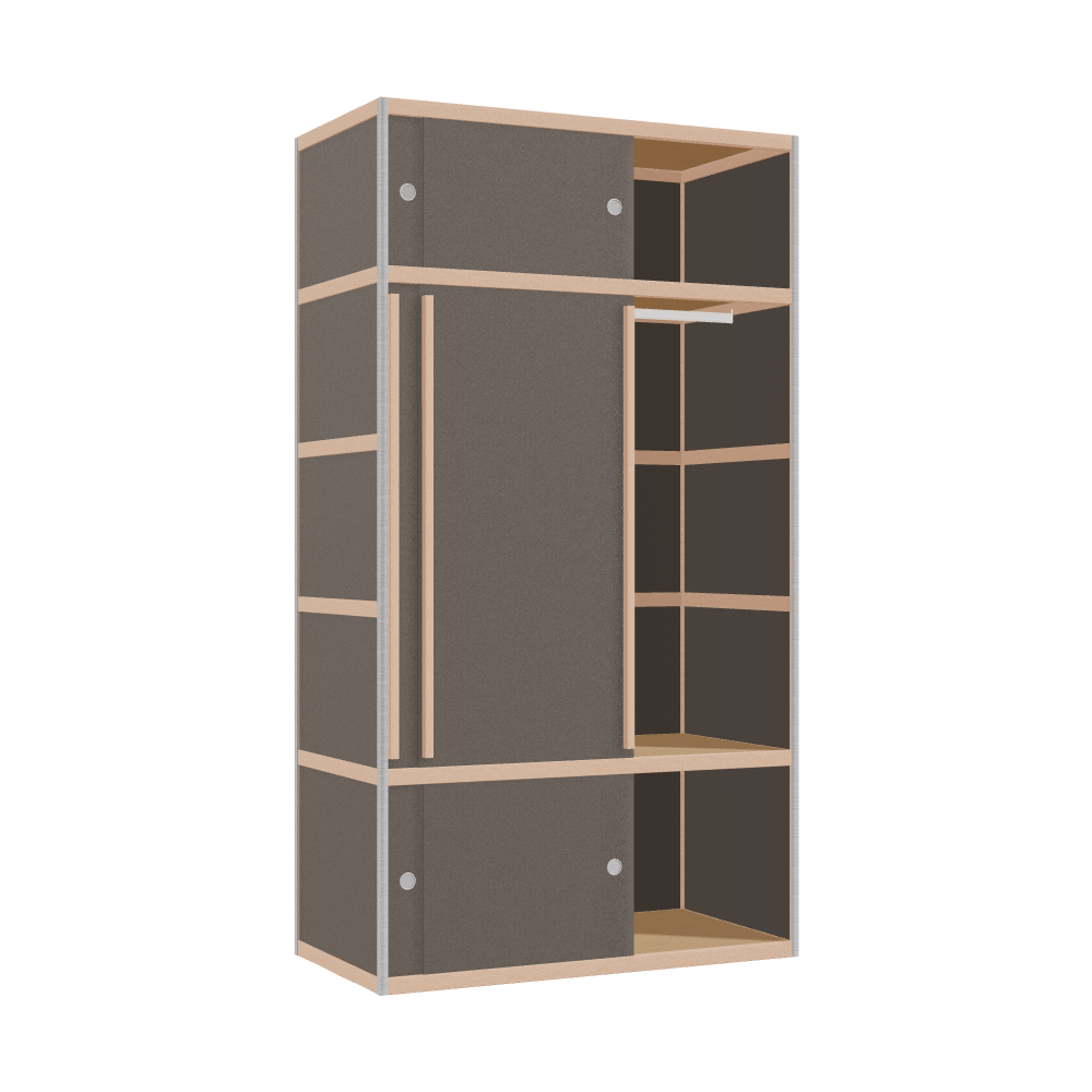 Wardrobe (219x120x62 cm)