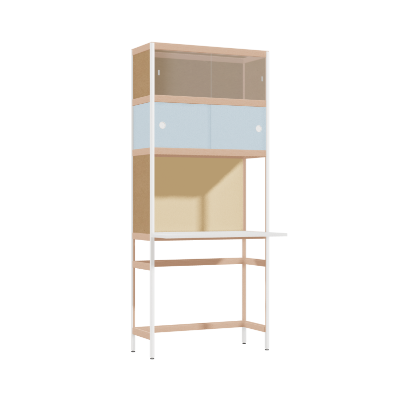 Bureau débordant (186.5x80x53.6 cm)