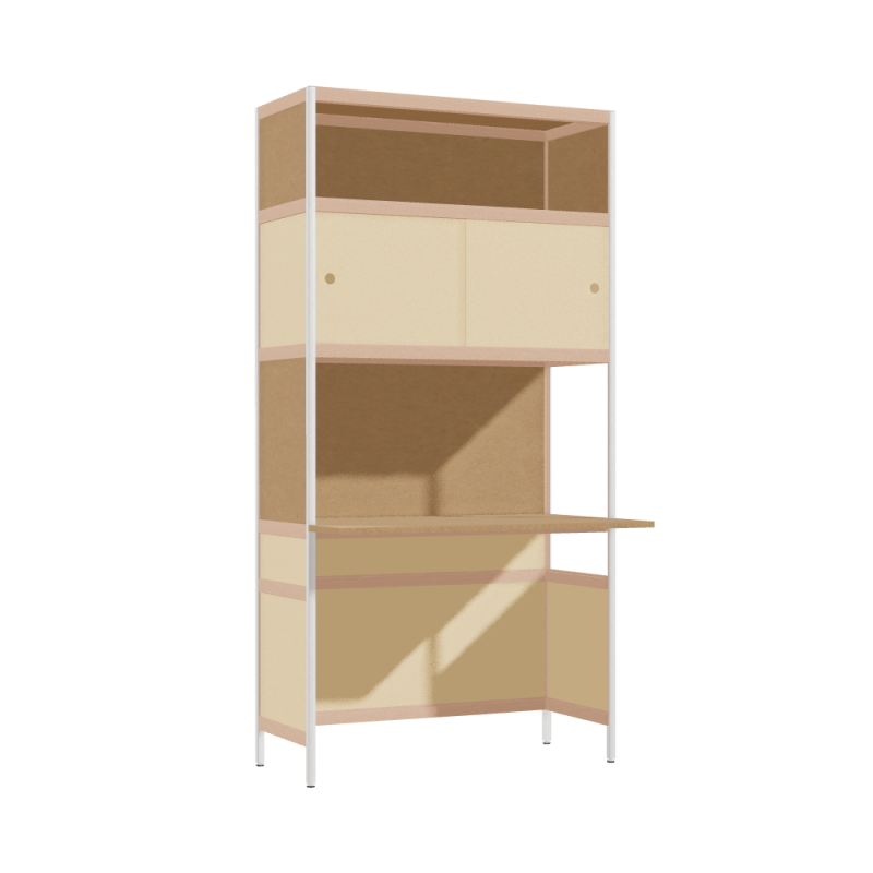 Cantilevered desk (196.5x100x63.6 cm)
