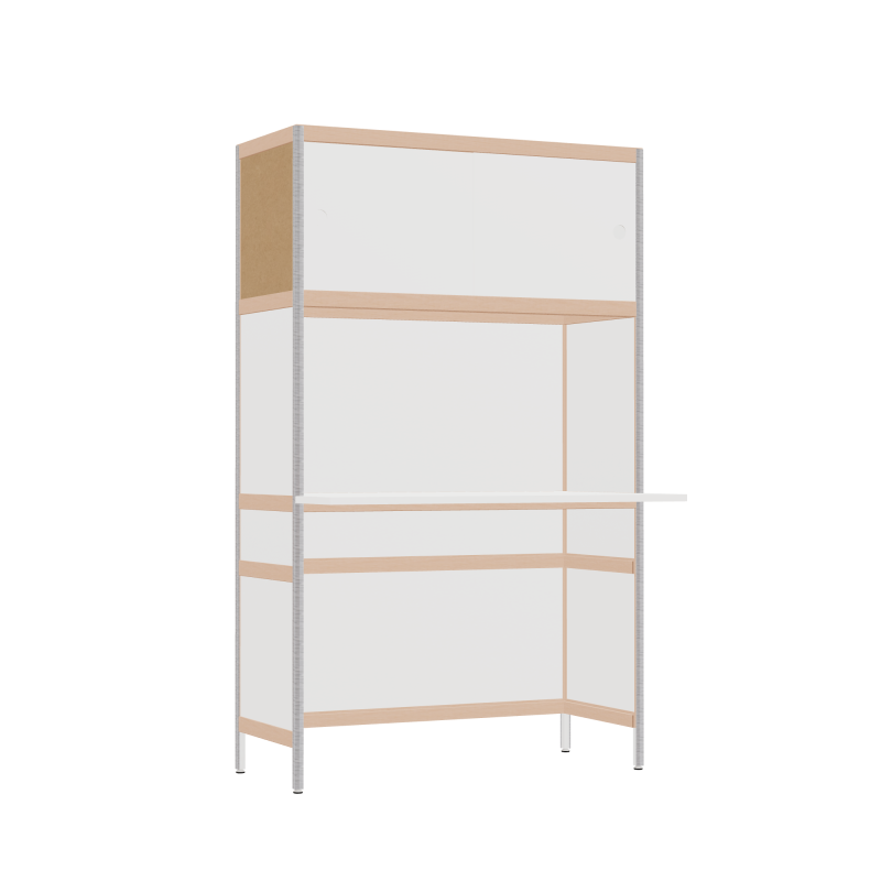 Bureau débordant (165.5x100x63.6 cm)