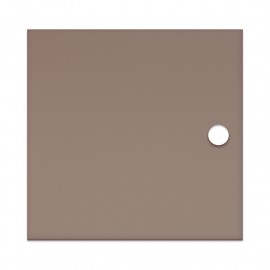 Deur in doorschijnend acryl Cappuccino