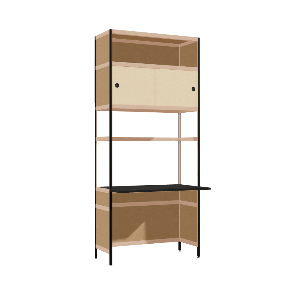 Overhangend bureau (227.5x100x63.6 cm)