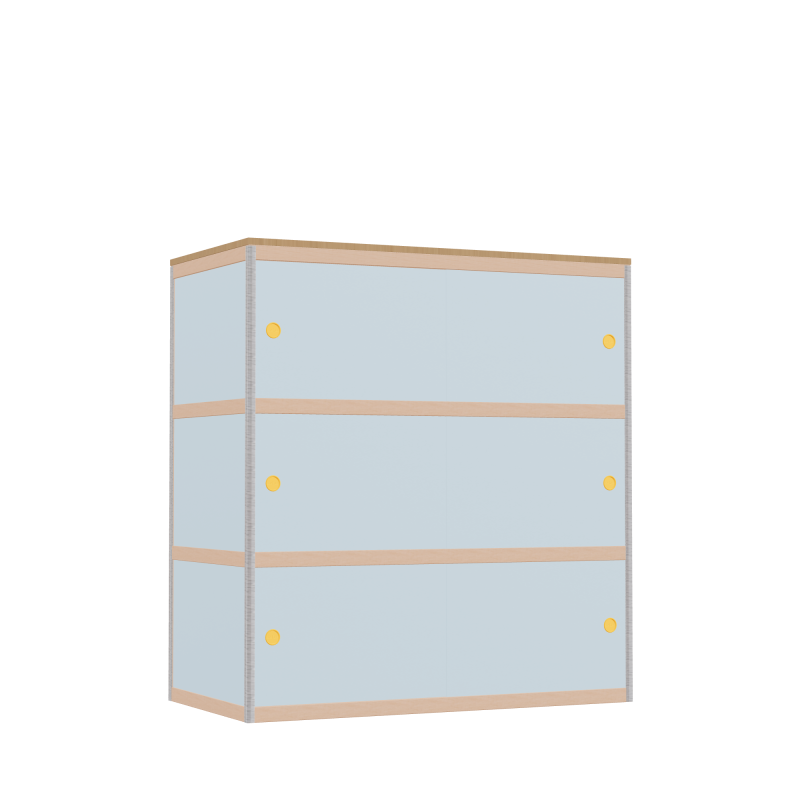 Cabinet (128.8x120x62 cm)