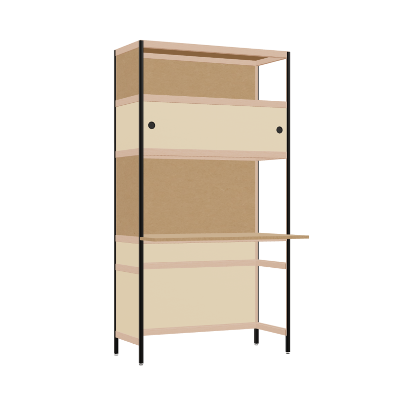 Cantilevered desk (186.5x100x63.6 cm)
