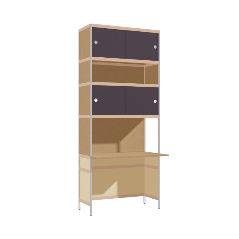 Bureau débordant (237.5x100x63.6 cm)