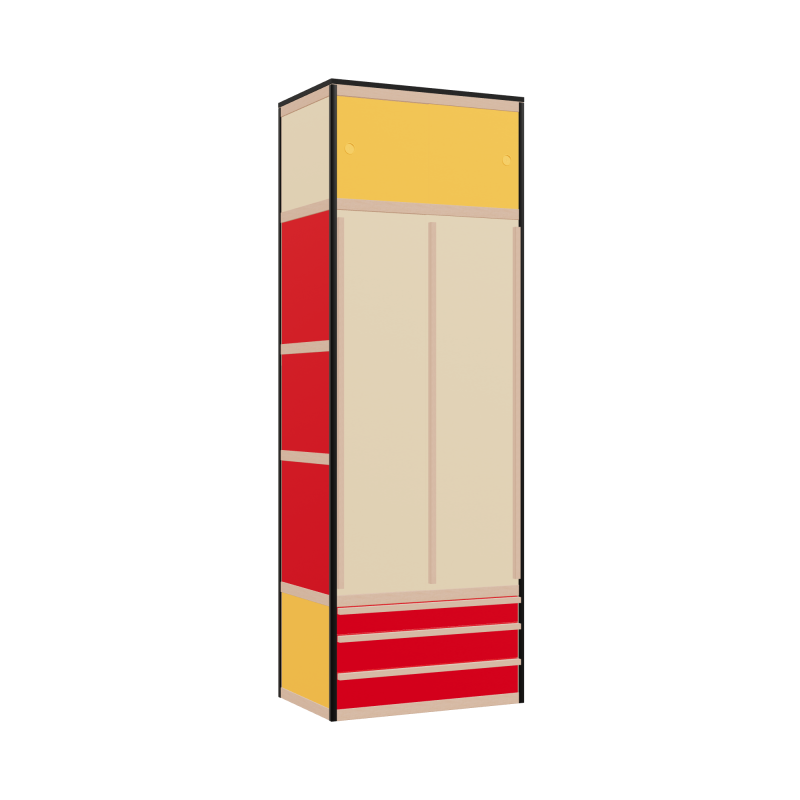 Kleerkast (230.8x80x52 cm)