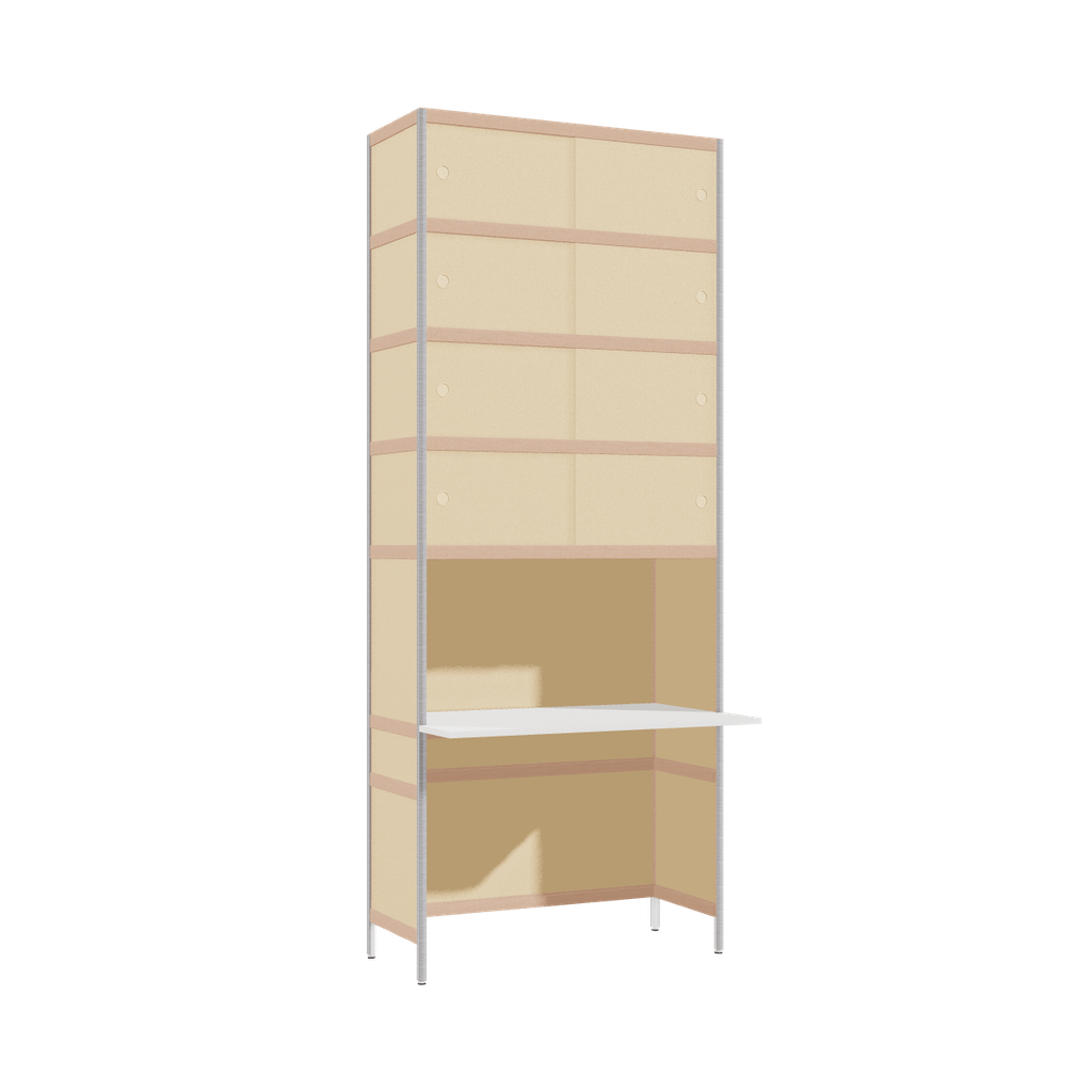Bureau débordant (248.5x100x63.6 cm)