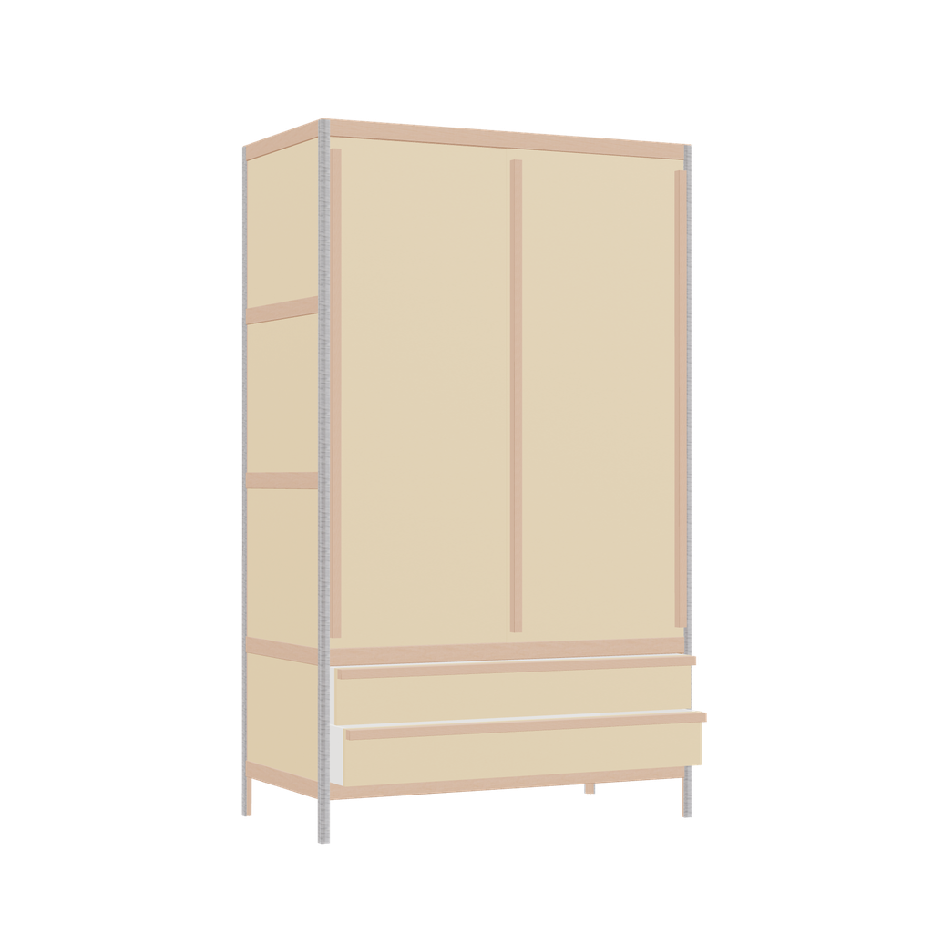 Kleerkast (168x100x52 cm)