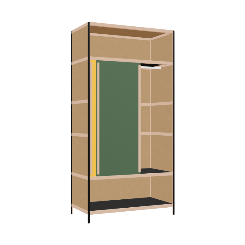 Wardrobe (239x120x62 cm)