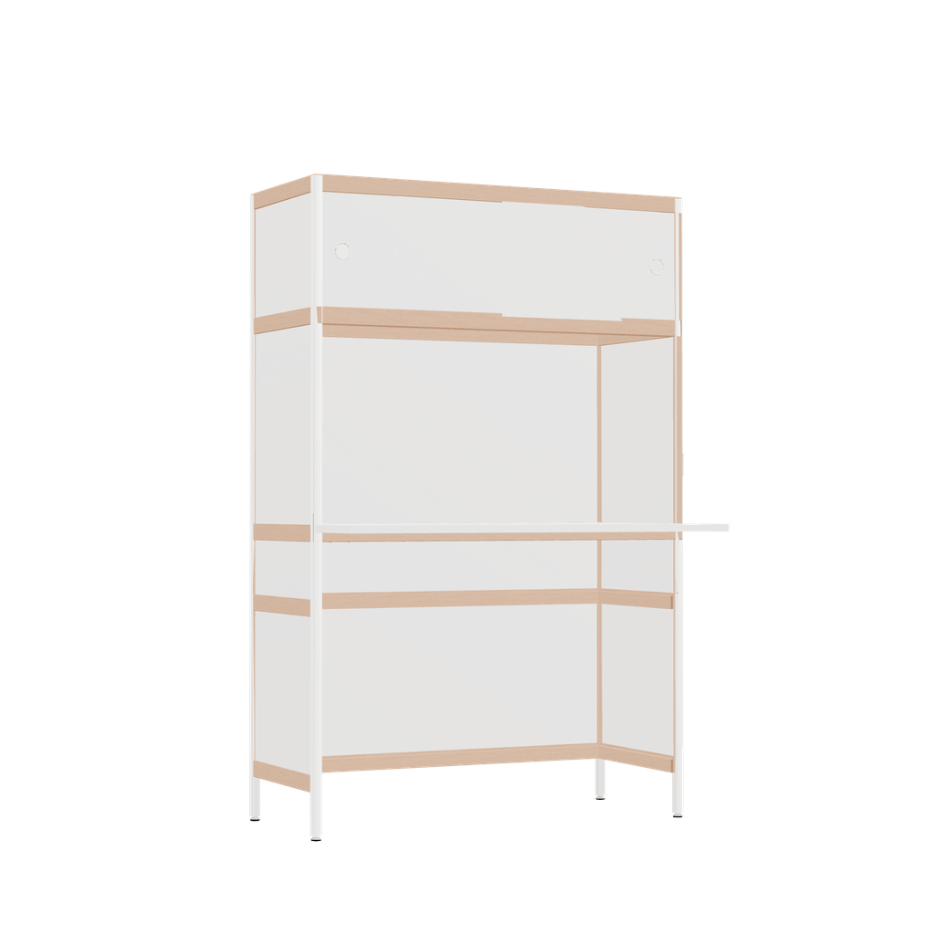 Bureau débordant (155.5x100x63.6 cm)