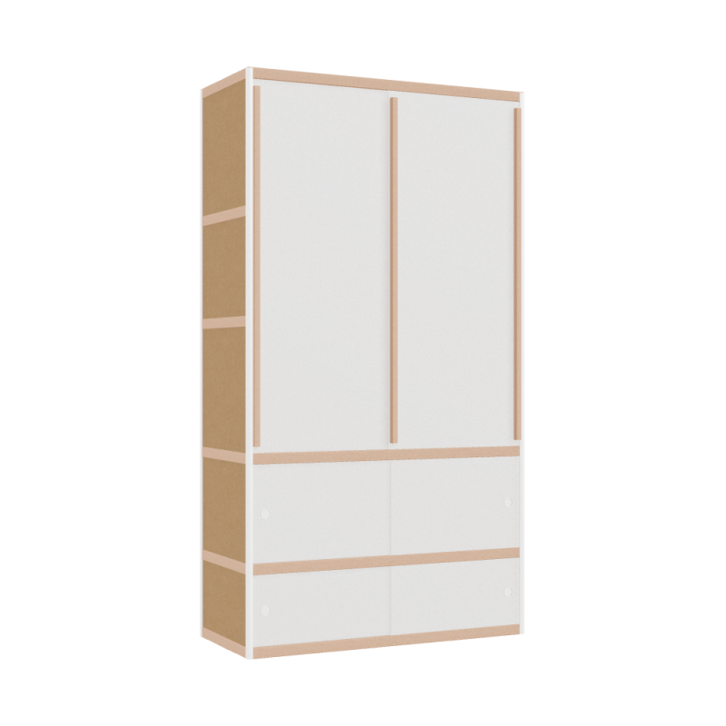 Kleerkast (219x120x52 cm)