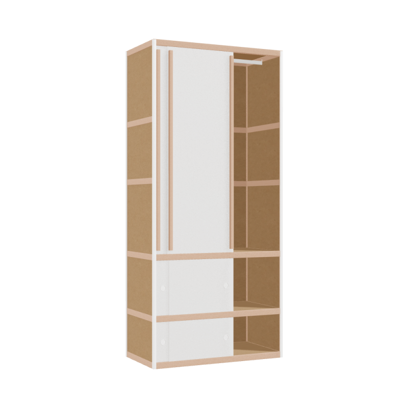 Kleerkast (219x100x52 cm)