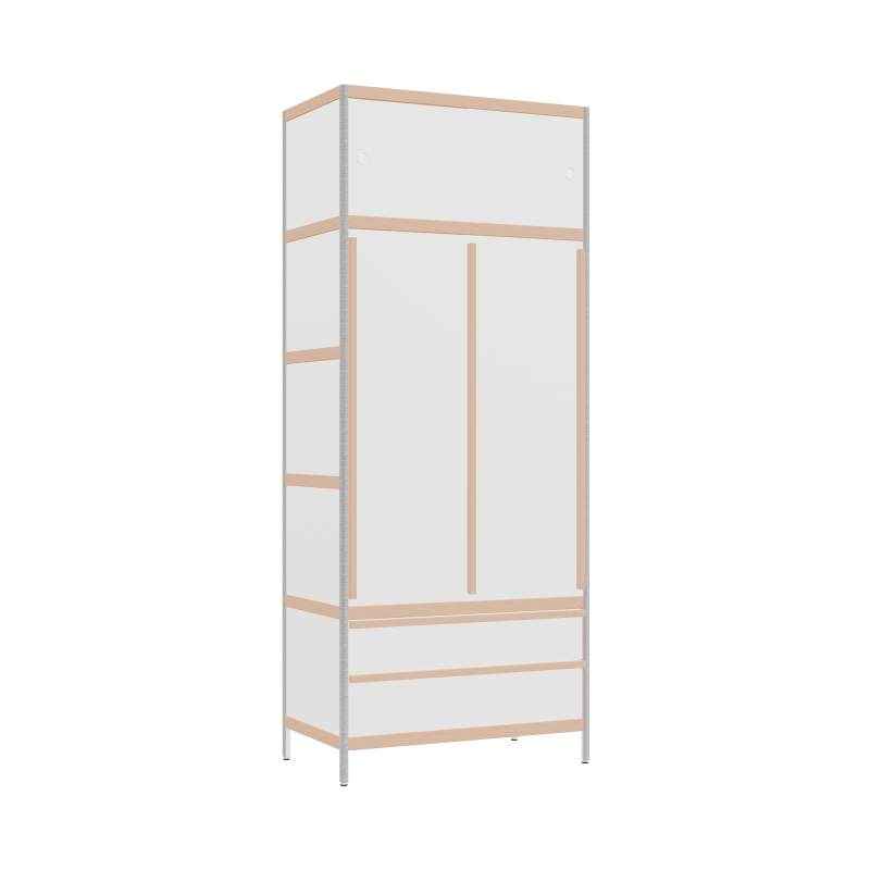 Penderie (220x90x52 cm)