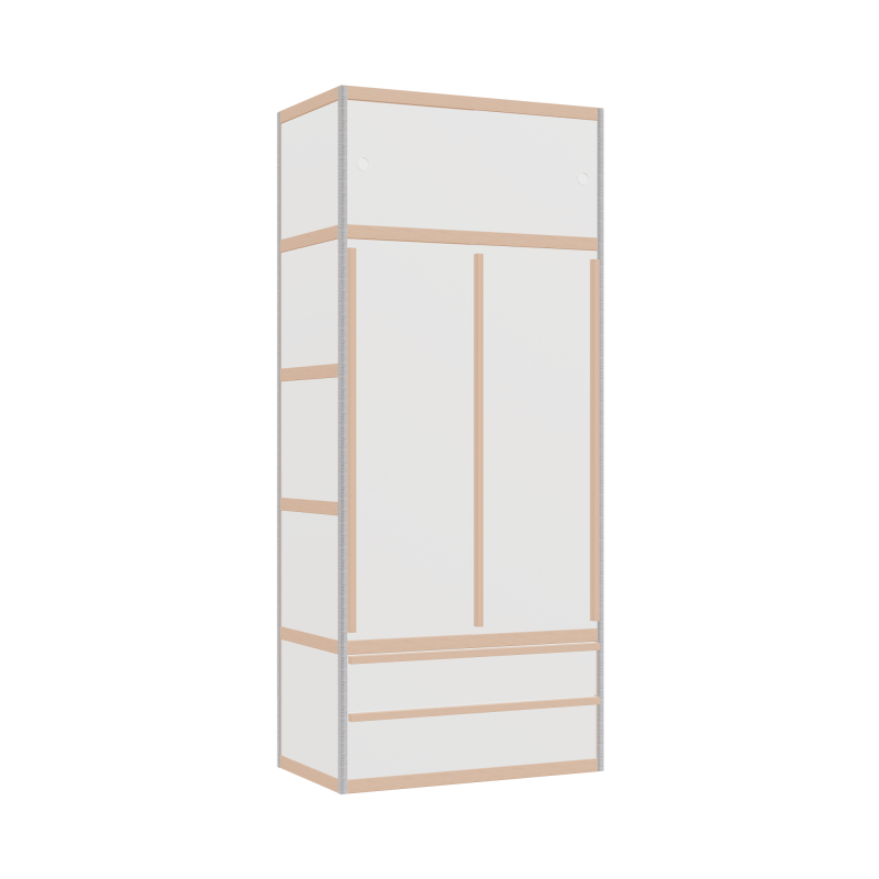 Wardrobe (209x90x52 cm)