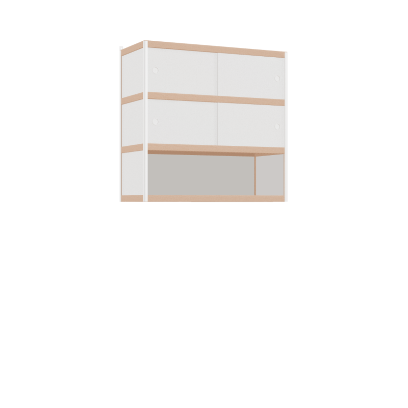 Zwevende kast (97x100x42 cm)