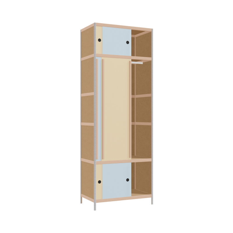 Wardrobe (249x90x52 cm)
