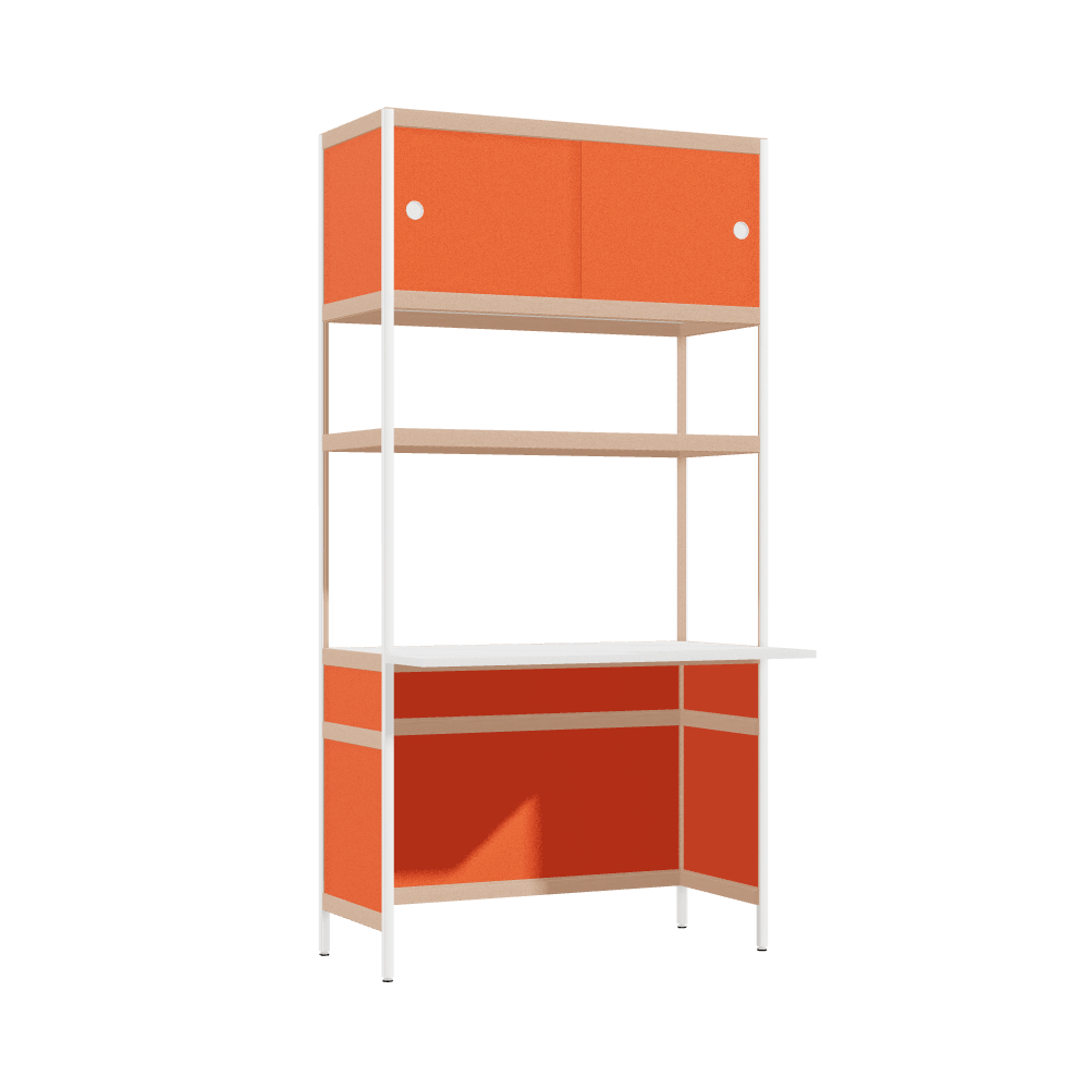 Bureau débordant (196.5x100x63.6 cm)