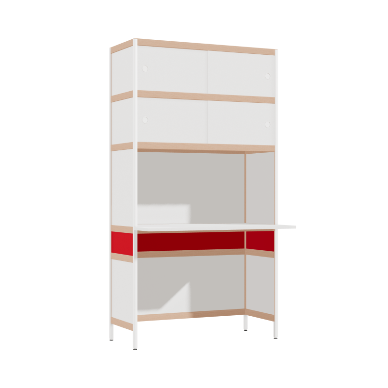 Bureau débordant (186.5x100x63.6 cm)