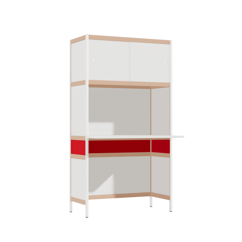 Bureau débordant (165.5x90x63.6 cm)