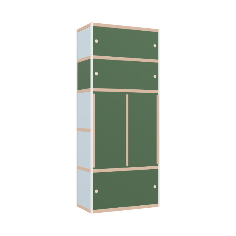 Kleerkast (239x100x52 cm)