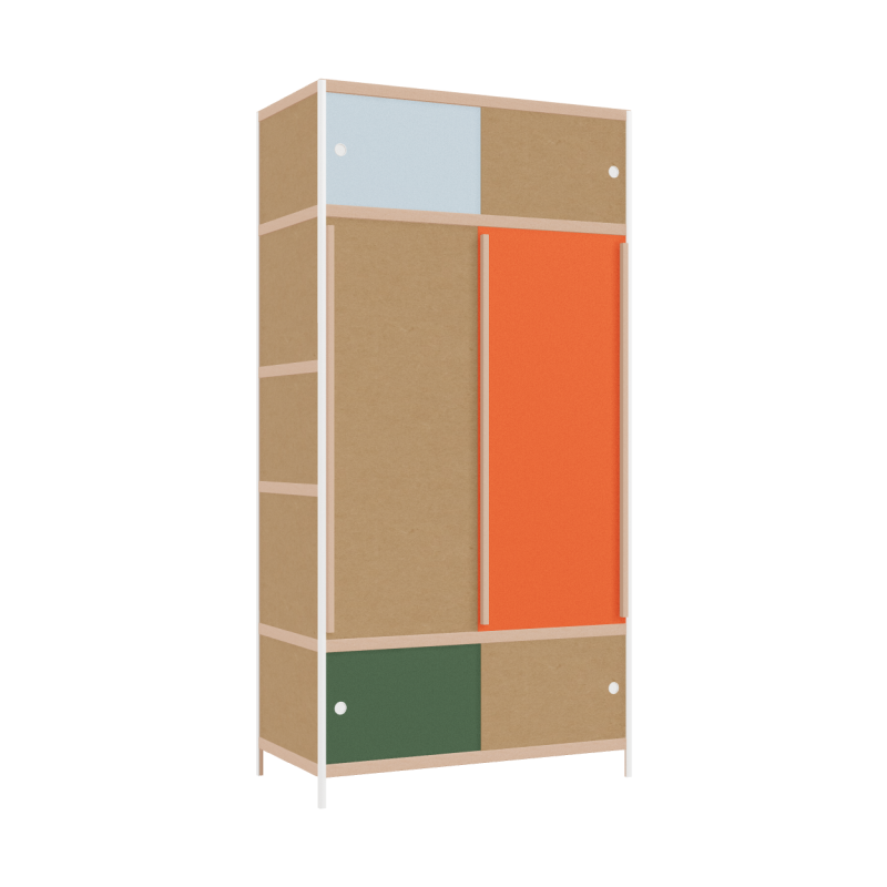 Kleerkast (239x120x62 cm)