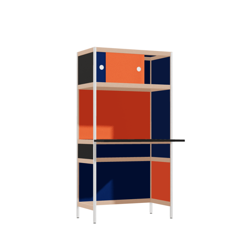 Overhangend bureau (155.5x80x63.6 cm)