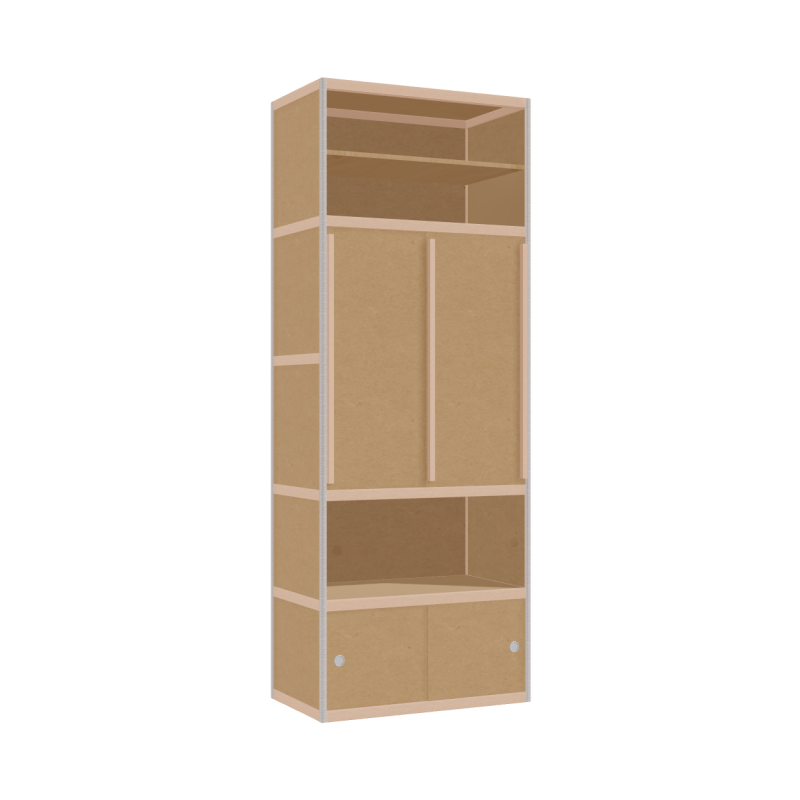 Kleerkast (239x90x52 cm)