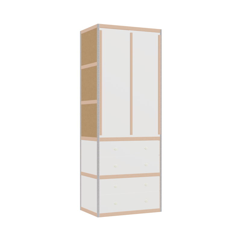 Wardrobe (209x80x52 cm)