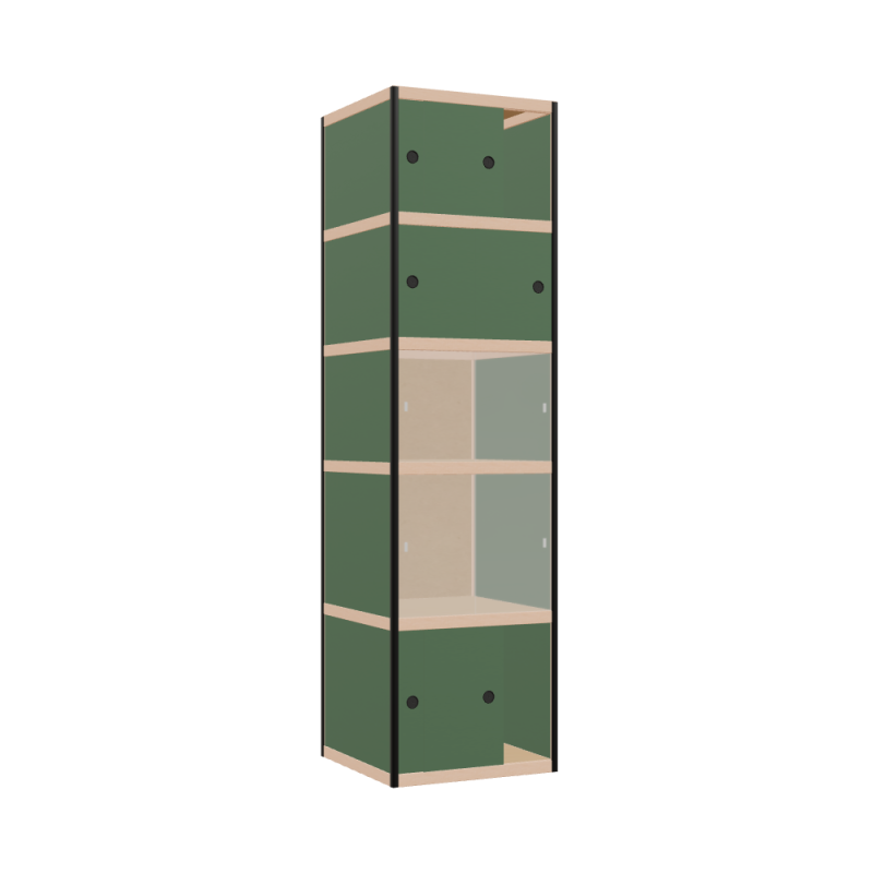 Display cabinet (229x62x62 cm)