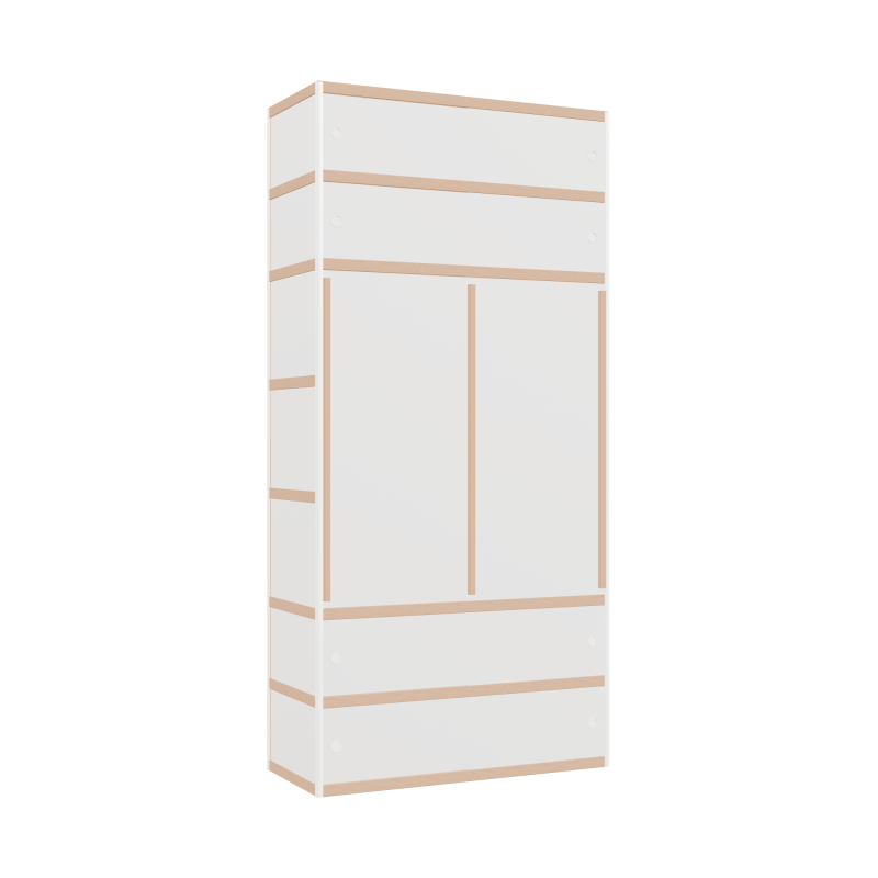 Kleerkast (251x120x52 cm)