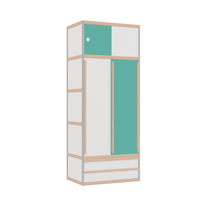 Wardrobe (199x80x52 cm)