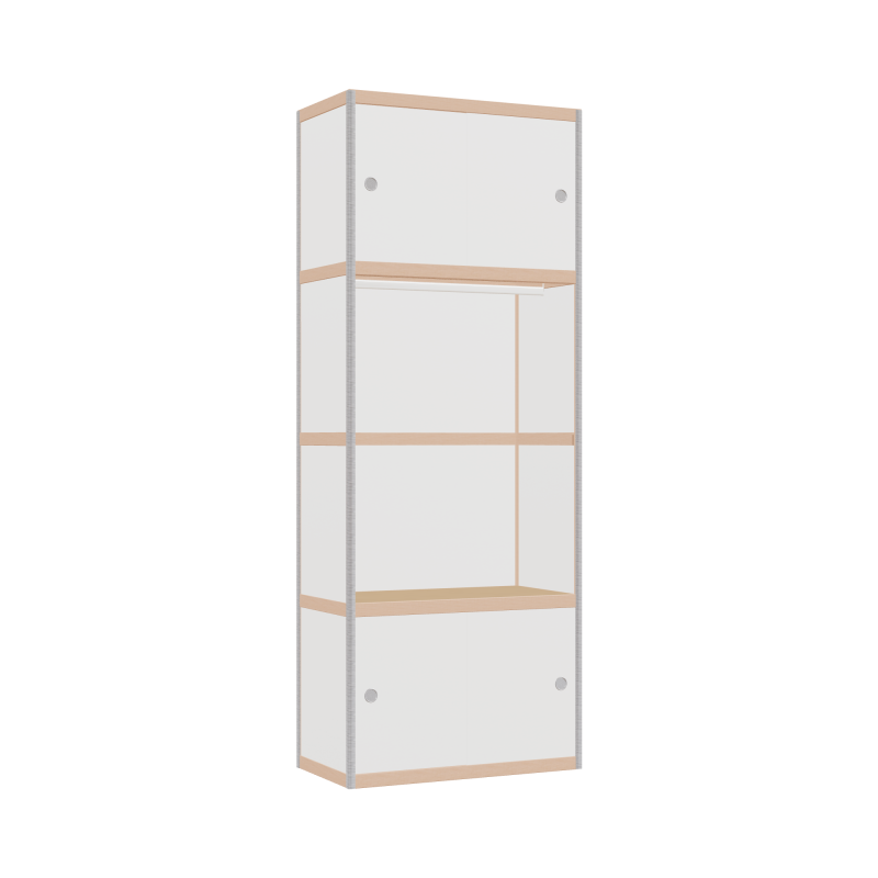 Wardrobe (208x80x42 cm)