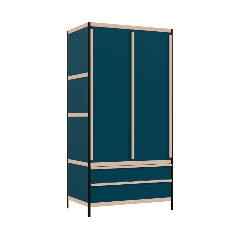 Kleerkast (198x100x62 cm)