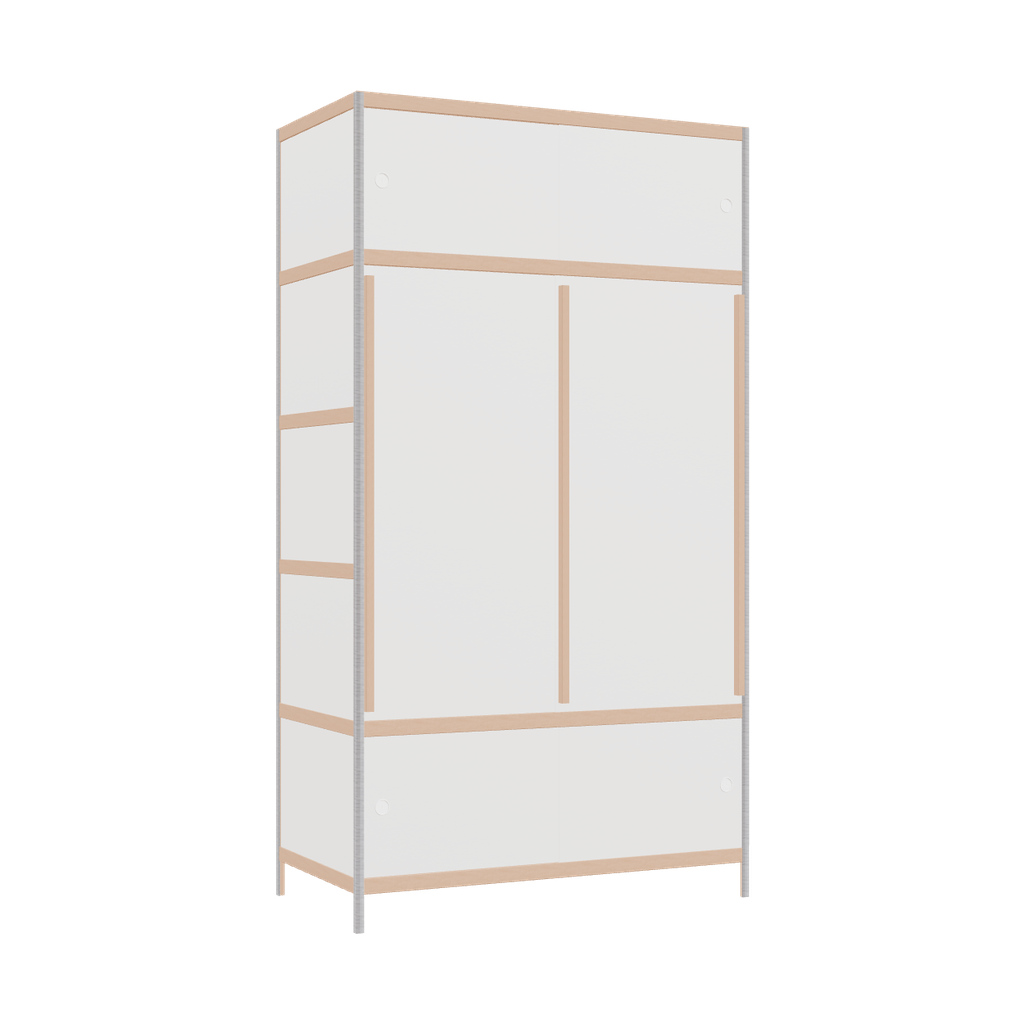 Kleerkast (219x120x62 cm)