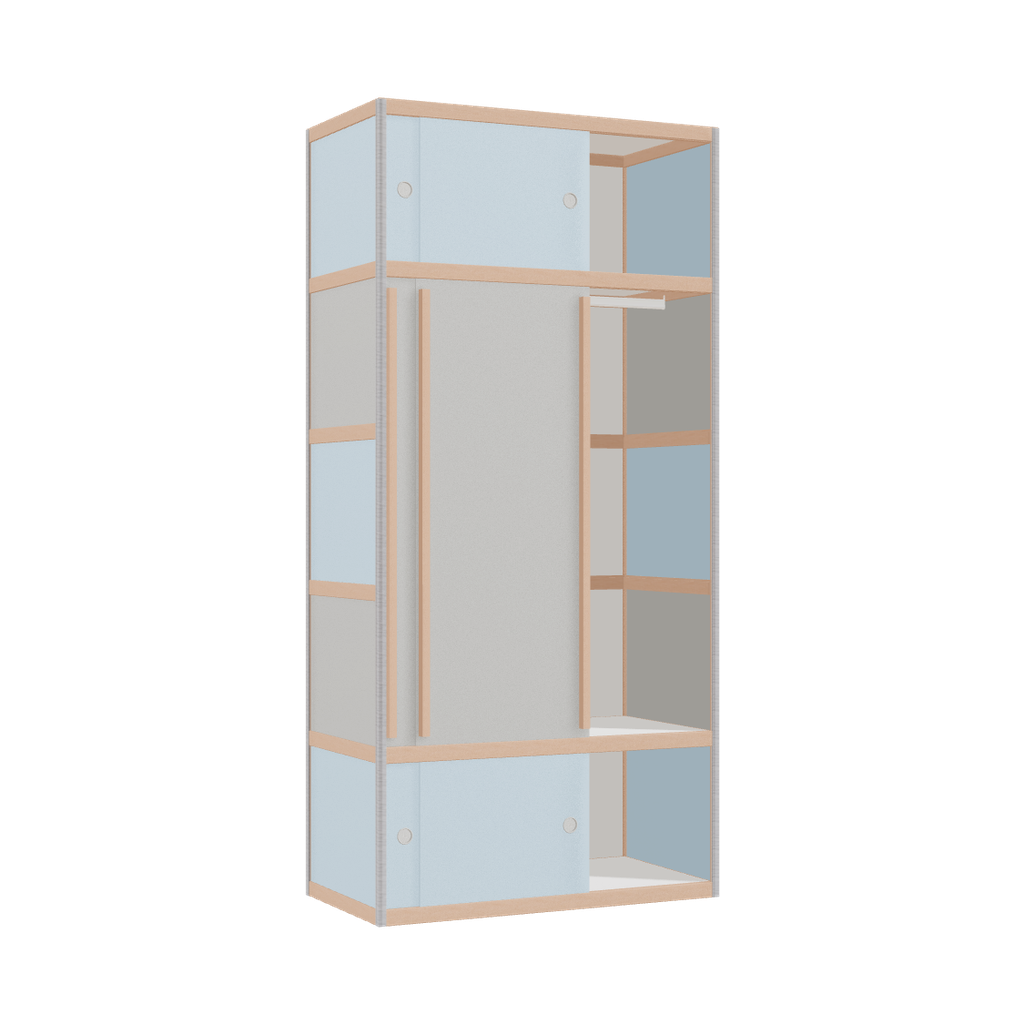 Wardrobe (209x100x52 cm)